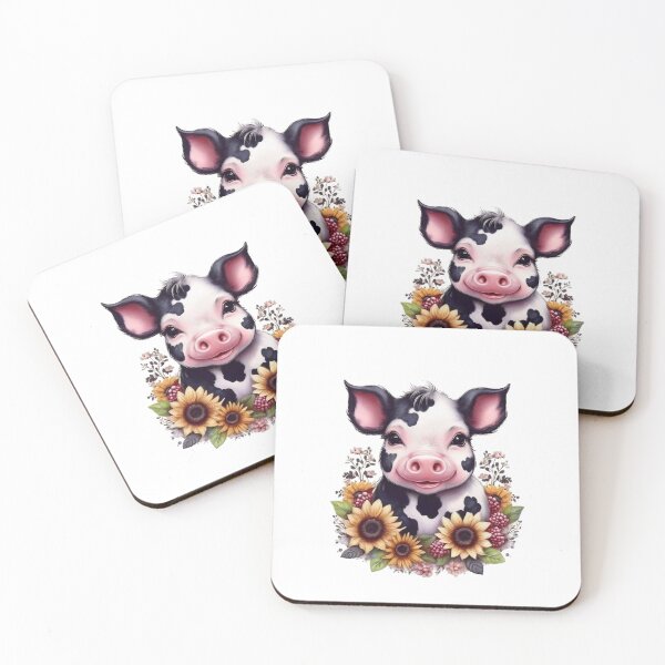 Item preview, Cute Cow Piggy designed and sold by RockitBaby.