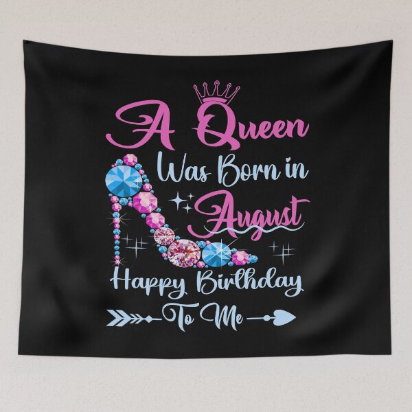 Item preview, A Queen Was Born In August Happy Birthday To Me designed and sold by Gogetgiggles.