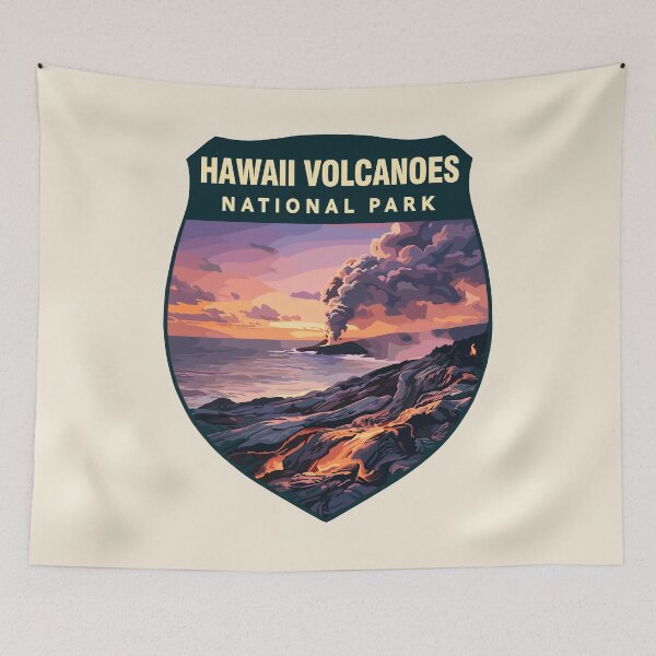 Item preview, Hawaii Volcanoes National Park Retro Sticker designed and sold by Gideon Emmerich.