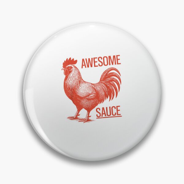 Item preview, Awesome Sauce Rooster Funny Chicken Illustration – Vintage Humor Art designed and sold by Wear the Art.