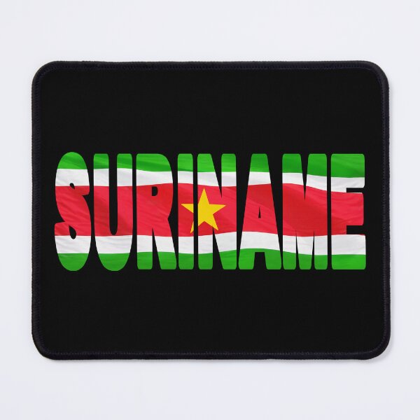 Item preview, SURINAME - Flag Flying in Wind cut to Letters Souvenir Sticker Shirt designed and sold by Adam Gormley.