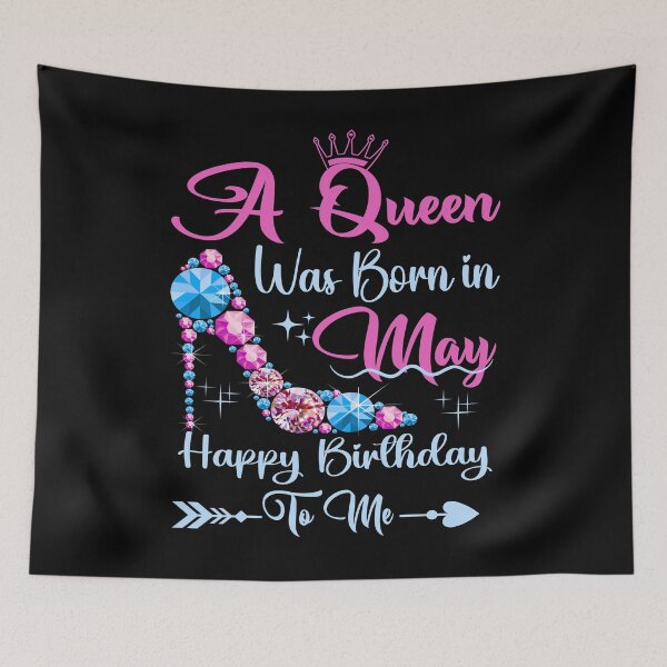Item preview, A Queen Was Born In May Happy Birthday To Me designed and sold by Gogetgiggles.