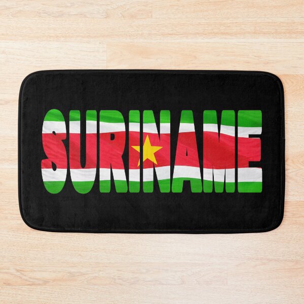 Item preview, SURINAME - Flag Flying in Wind cut to Letters Souvenir Sticker Shirt designed and sold by Adam Gormley.