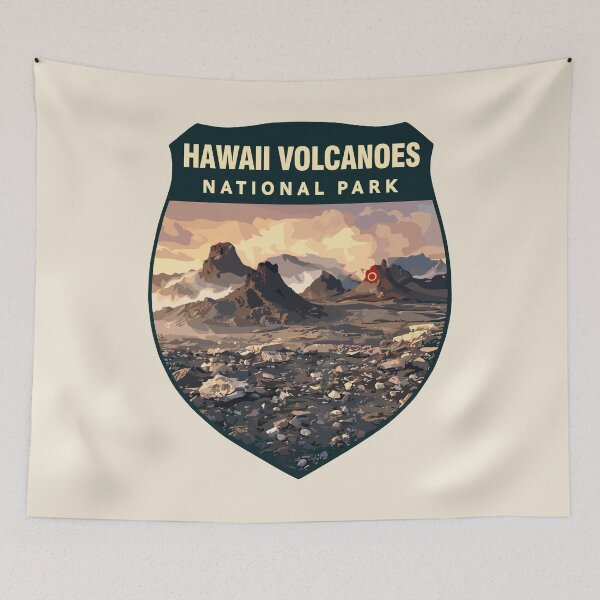Item preview, Hawaii Volcanoes National Park Retro Sticker designed and sold by Gideon Emmerich.