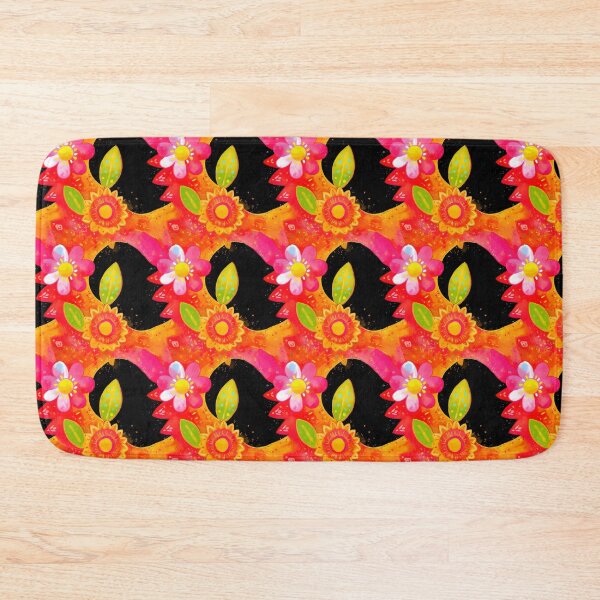 Item preview, Neon Sunburst Flower Power Glow Pattern designed and sold by bubblegoth.