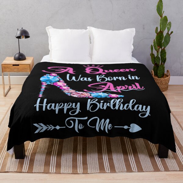 Item preview, A Queen Was Born In April Happy Birthday To Me designed and sold by Gogetgiggles.