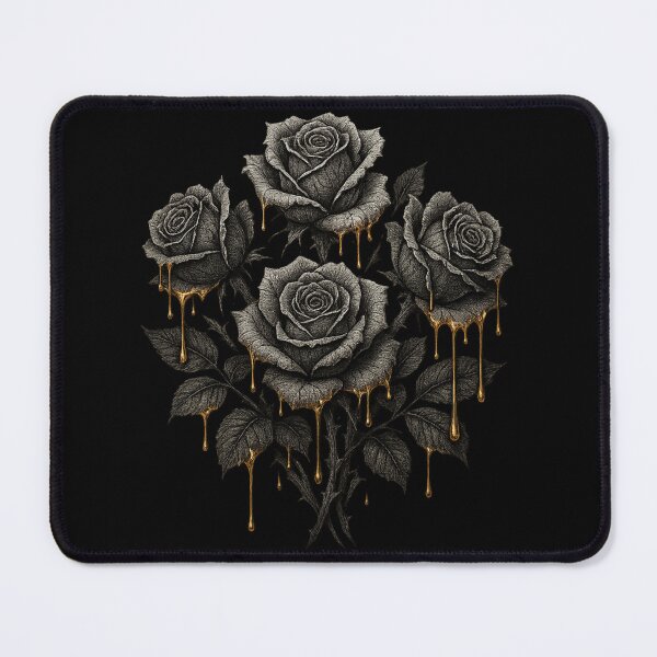 Item preview, Gilded Decay Roses – Dark Gothic Floral designed and sold by Mouraludia.