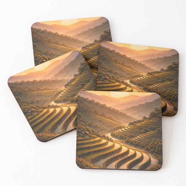 Item preview, Rice Terraces Geometry designed and sold by kurtulushstudio.
