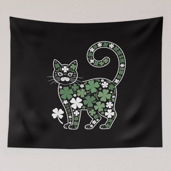 Item preview, Shamrock Irish Cat Graphic Cat Lovers Saint Patrick Day designed and sold by gerardostokes.