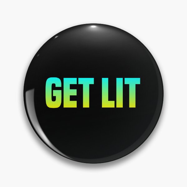 Item preview, Get Lit, Yellow and Green Party Typography designed and sold by Memes N Lore .