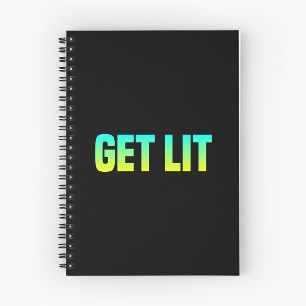 Item preview, Get Lit, Yellow and Green Party Typography designed and sold by Memes N Lore .