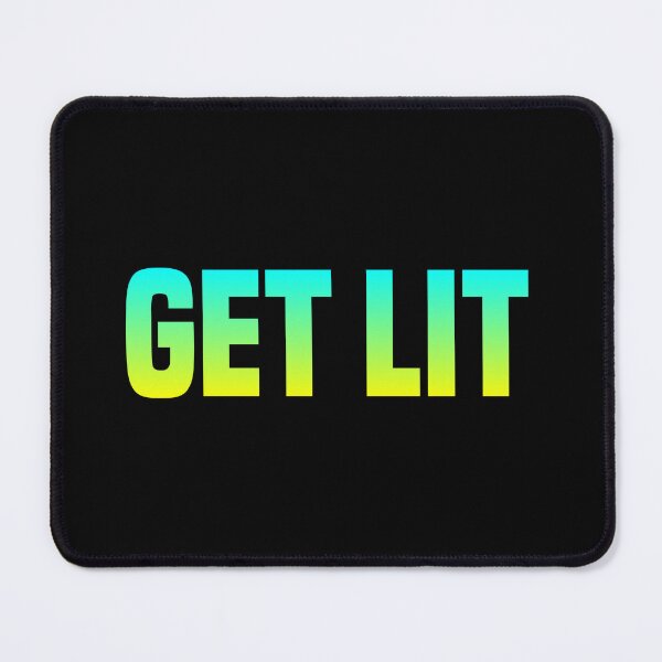 Item preview, Get Lit, Yellow and Green Party Typography designed and sold by Memes N Lore .