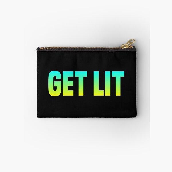 Item preview, Get Lit, Yellow and Green Party Typography designed and sold by Memes N Lore .