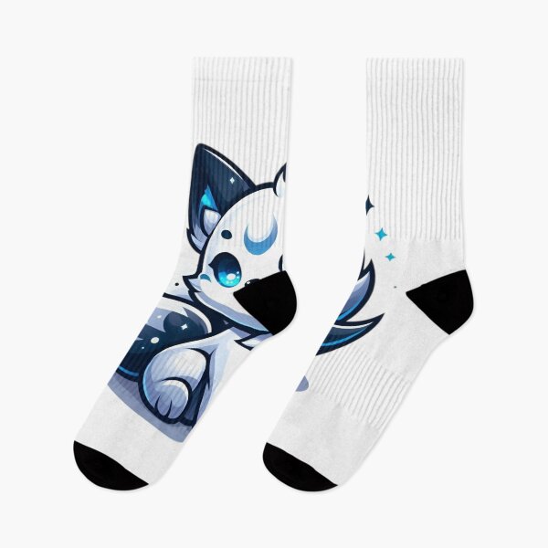Item preview, Frost Moon Kitsune – Cute Celestial Ice Fox designed and sold by Dyan4.