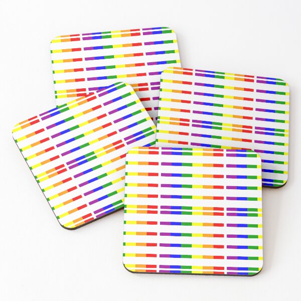 Item preview, Rainbow Gay Pride Flag Bar Stickers designed and sold by TackyTime.