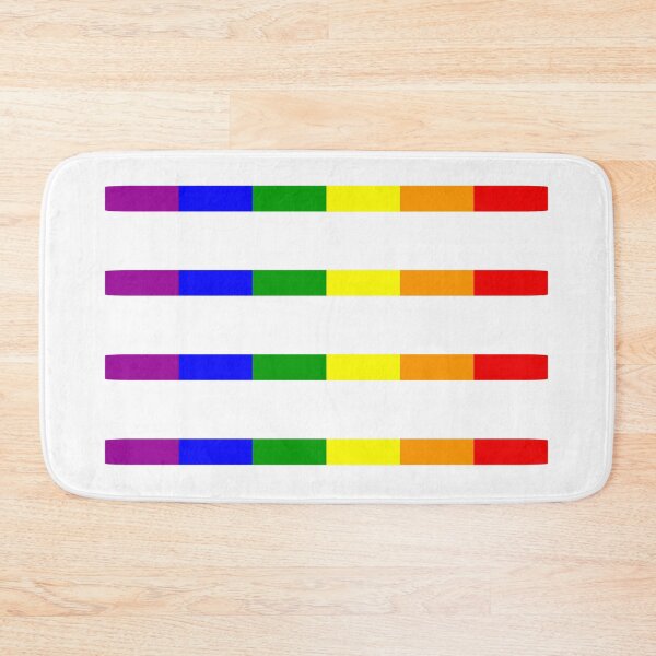Item preview, Rainbow Gay Pride Flag Bar Stickers designed and sold by TackyTime.