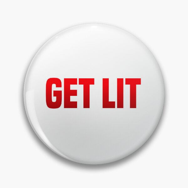 Item preview, Get Lit, Red Party Typography designed and sold by Memes N Lore .