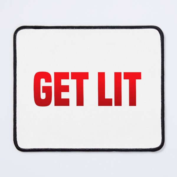 Item preview, Get Lit, Red Party Typography designed and sold by Memes N Lore .