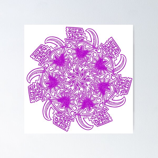 Item preview, mandala zator purple designed and sold by UrielCalavera.