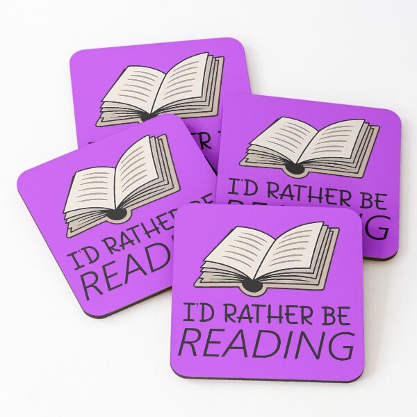 Item preview, I'd Rather Be Reading. Funny Reading Quote. Book Lover designed and sold by DesignHouse07.