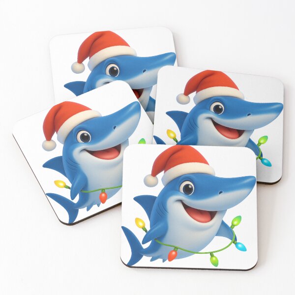 Item preview, Christmas Blue Shark designed and sold by Sillytoe.