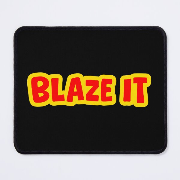 Item preview, Blaze It, Yellow Outline designed and sold by Memes N Lore .