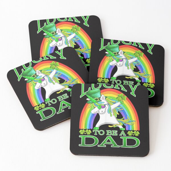 Item preview, Lucky To Be A Dad Unicorn St Patrick's Day designed and sold by jewellmeyers.