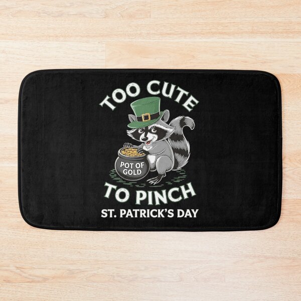 Item preview, Too Cute to Pinch Saint Patrick's Day Raccoon designed and sold by traceydowns.