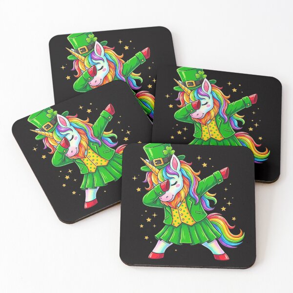 Item preview, St Patricks Day Dabbing Unicorn Lepricorn Irish Girls designed and sold by jewellmeyers.