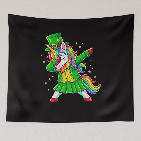 Item preview, St Patricks Day Dabbing Unicorn Lepricorn Irish Girls designed and sold by jewellmeyers.