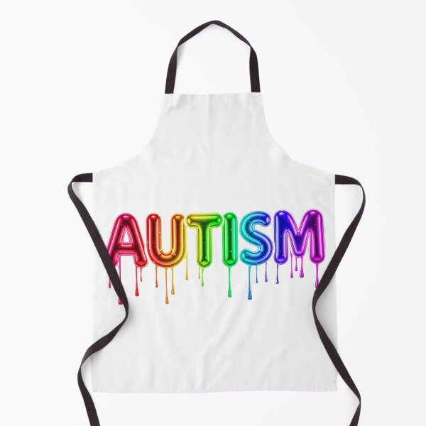 Item preview, Autism Rainbow Drip Balloon Lettering Pride designed and sold by TheNeuroVerse.