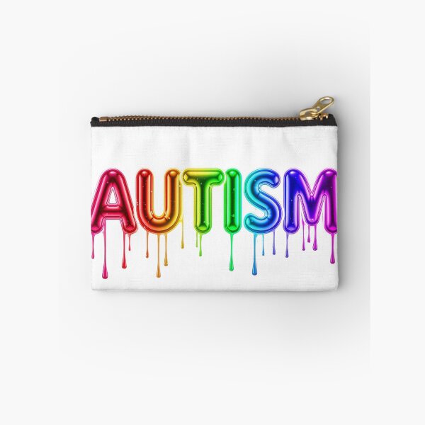 Item preview, Autism Rainbow Drip Balloon Lettering Pride designed and sold by TheNeuroVerse.