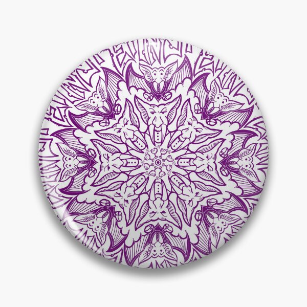 Item preview,  Ernesto the vampire mandala purple designed and sold by UrielCalavera.
