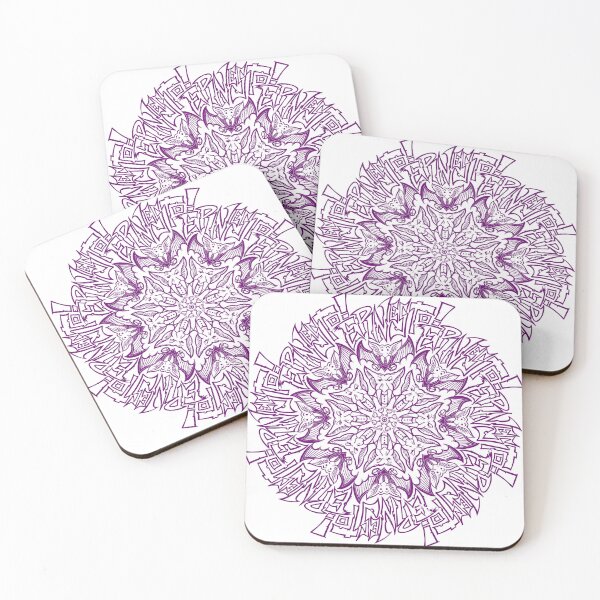 Item preview,  Ernesto the vampire mandala purple designed and sold by UrielCalavera.