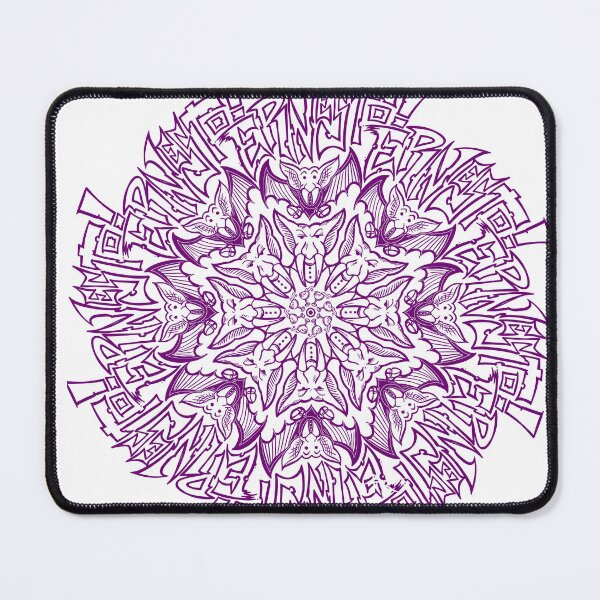 Item preview, Ernesto the vampire mandala purple designed and sold by UrielCalavera.
