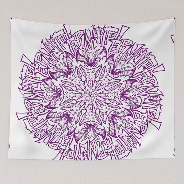 Item preview,  Ernesto the vampire mandala purple designed and sold by UrielCalavera.