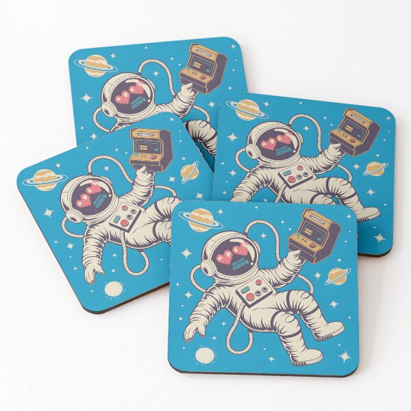 Item preview, Cosmic Arcade Voyager – Space Gamer Astronaut Retro Arcade Desig designed and sold by ThePixelArchive.