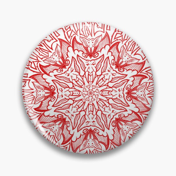 Item preview,  Ernesto the vampire mandala red designed and sold by UrielCalavera.
