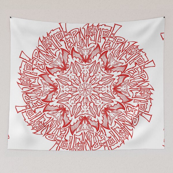 Item preview,  Ernesto the vampire mandala red designed and sold by UrielCalavera.
