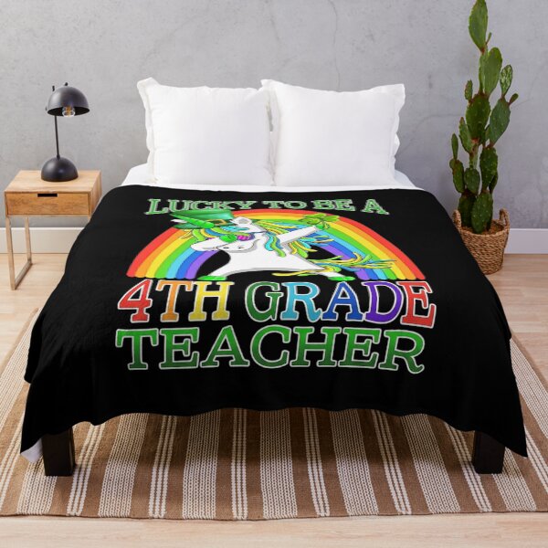 Item preview, Lucky To Be A 4th Grade Teacher Unicorn St Patrick's Day designed and sold by traceydowns.
