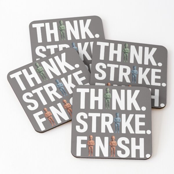 Item preview, Think. Strike. Finish. – Mental clarity, precise action, uncompromising finish. designed and sold by Starbroos.