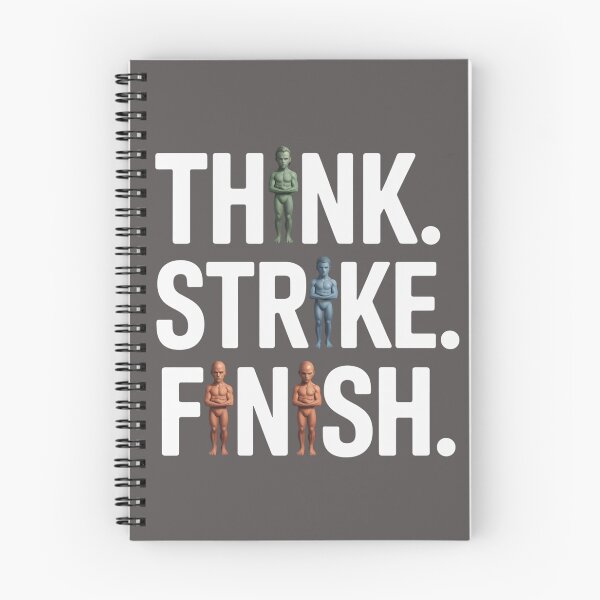 Item preview, Think. Strike. Finish. – Mental clarity, precise action, uncompromising finish. designed and sold by Starbroos.