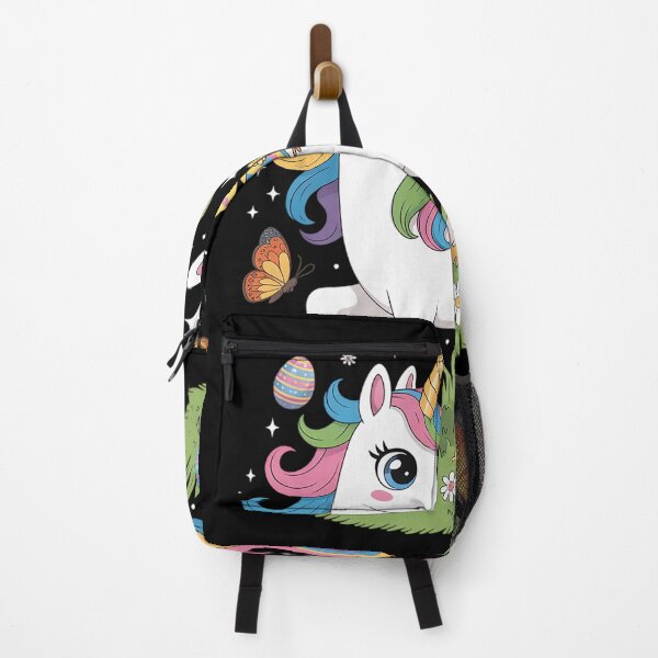 Item preview, Bunny Duck Ridding Unicorn Easter Hunting Colorful Eggs designed and sold by traceydowns.
