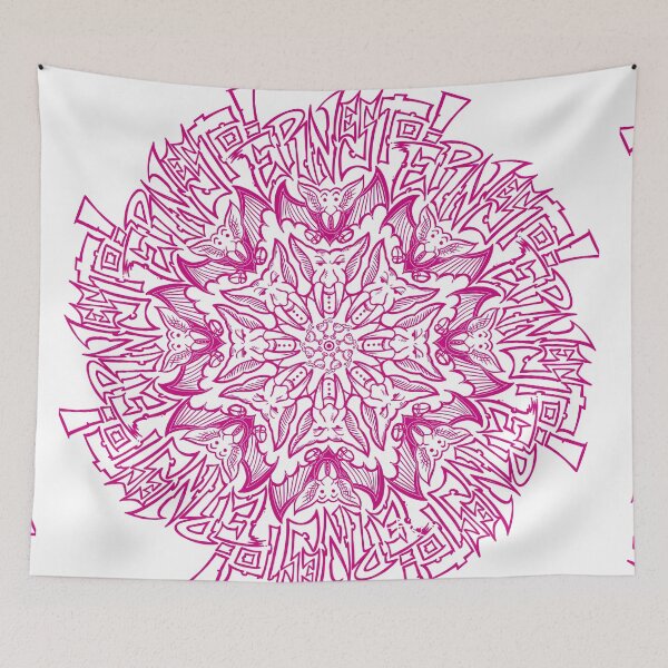 Item preview,  Ernesto the vampire mandala purple designed and sold by UrielCalavera.