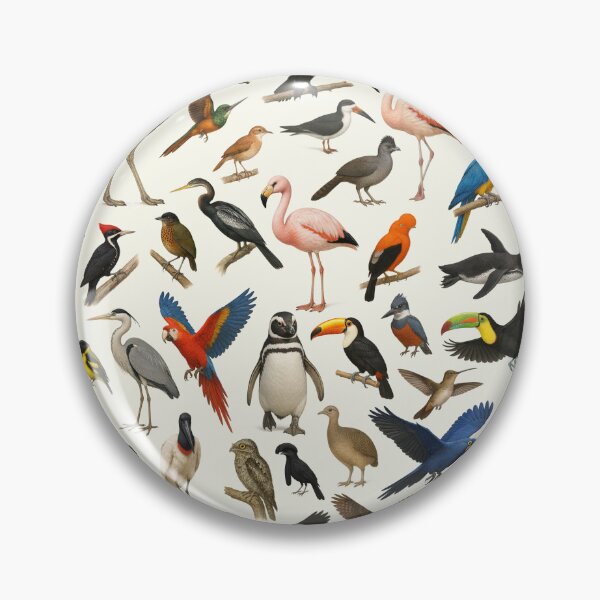 Item preview, Birds of South America Retro  Animal Wildlife Chart designed and sold by kakarikihill.