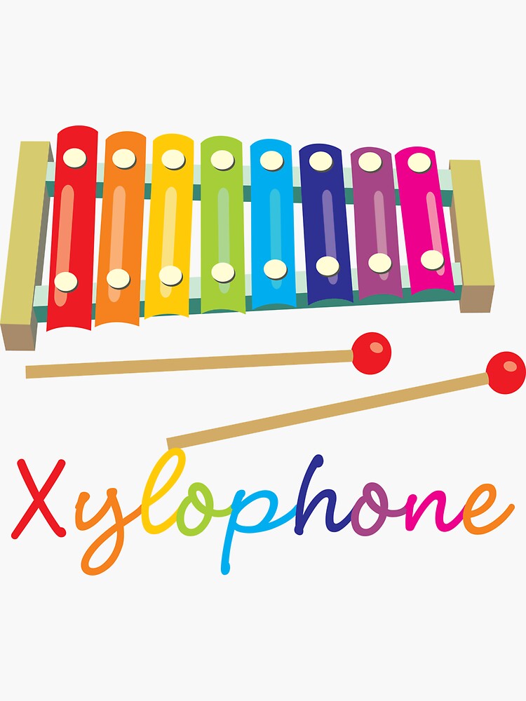 "Xylophone" Sticker for Sale by evisionarts Redbubble
