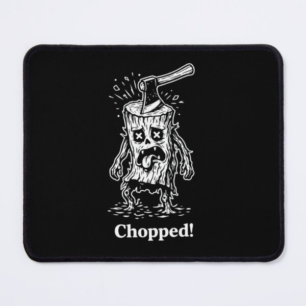 Item preview, Chopped! – Funny Gen Z Slang Wood Character Illustration designed and sold by RollFuzzy.