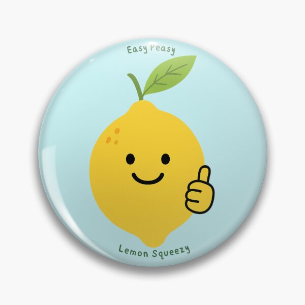 Item preview, Easy Peasy Lemon Squeezy Light Blue designed and sold by MaxLugerStudio.