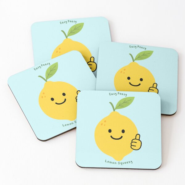 Item preview, Easy Peasy Lemon Squeezy Light Blue designed and sold by MaxLugerStudio.