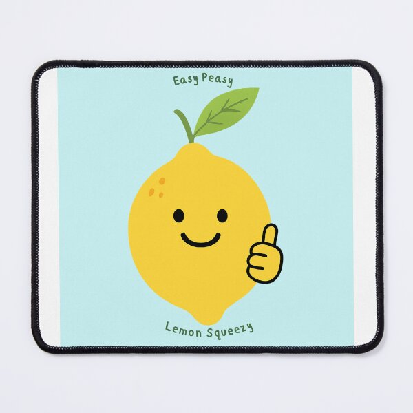 Item preview, Easy Peasy Lemon Squeezy Light Blue designed and sold by MaxLugerStudio.